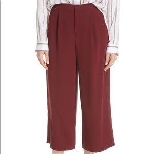 Burgundy high waist cropped pant from Vince!
